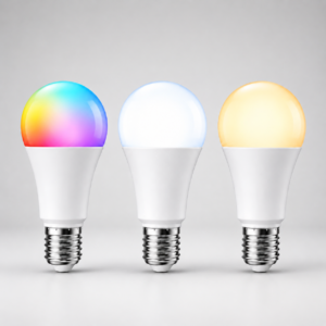 Kit com 3 lâmpadas – Lâmpada Inteligente Wi‑Fi E27 RGB 15W – Smart Life, Alexa e Google Home